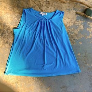 Sky Blue Women's Plus Sleeveless Top